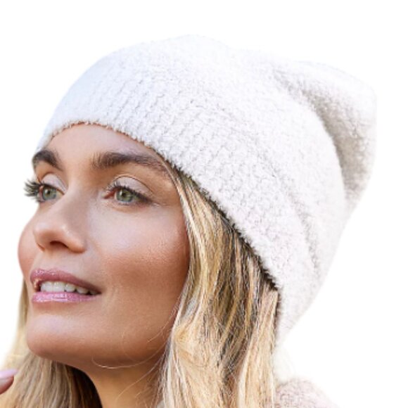 Barefoot Dreams CozyChic Beanie and Fingerless Gloves Set   16131 - Picture 2 of 4